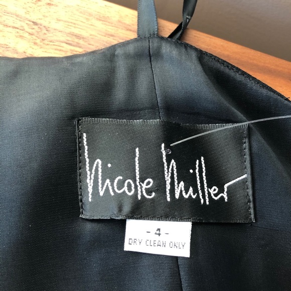 Black🖤Friday Sale! Nicole Miller Vintage One-Shoulder Cocktail Dress, Union Tag - Picture 2 of 6